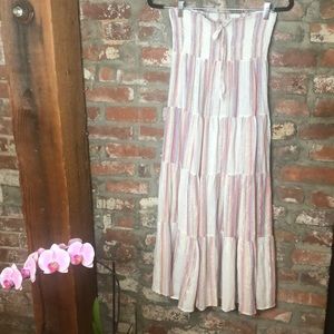 Traffic People metallic stipe convertible dress